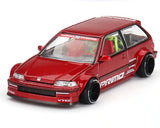 (Pre-Order) 1:64 Honda Civic (EF) Kaido Works V2 - Red -- KaidoHouse x Mini GT KHMG156