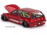 (Pre-Order) 1:64 Honda Civic (EF) Kaido Works V2 - Red -- KaidoHouse x Mini GT KHMG156