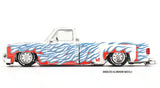 (Pre-Order) 1:64 Chevrolet Silverado -- Dually on Fire V2 -- KaidoHouse x Mini GT KHMG157