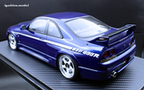 (Pre-Order) 1:18 NISMO 400R (BCNR33) -- Deep Marine Blue -- Ignition Model IG3655