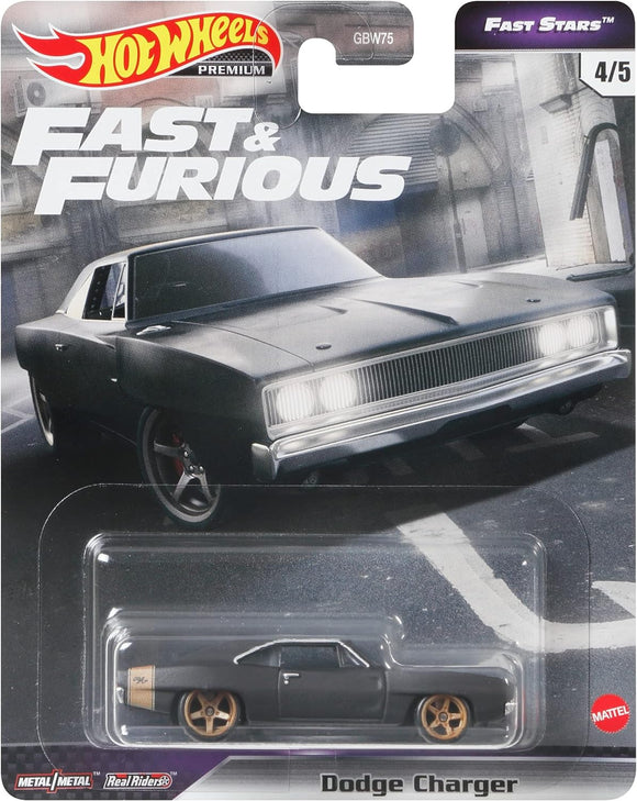 1:64 Hot Wheels -- Fast & Furious (Fast Stars) -- Dom's Dodge Charger GBW75