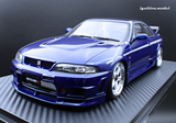 (Pre-Order) 1:18 NISMO 400R (BCNR33) -- Deep Marine Blue -- Ignition Model IG3655