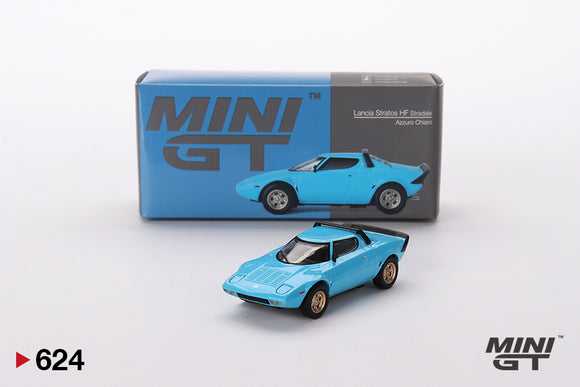 1:64 Lancia Stratos HF Stradale -- Azzuro Chiaro (Teal) -- Mini GT MGT00624