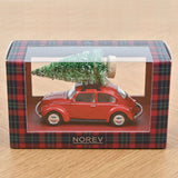 1:43 Volkswagen VW Beetle 1973 -- Red with Christmas Tree on Roof -- Norev