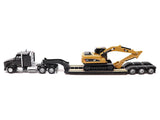 1:87 (HO) Kenworth T880 Truck w/CAT 320D Excavator - Diecast Masters Caterpillar