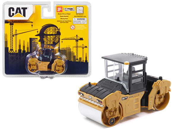 1:64 CAT CB-13 Tandem Vibratory Roller with Cab -- Diecast Masters Caterpillar