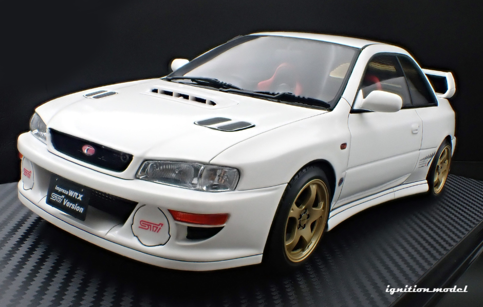 1:18 Subaru Impreza WRX Type R STI (GC8) -- White -- Ignition Model IG