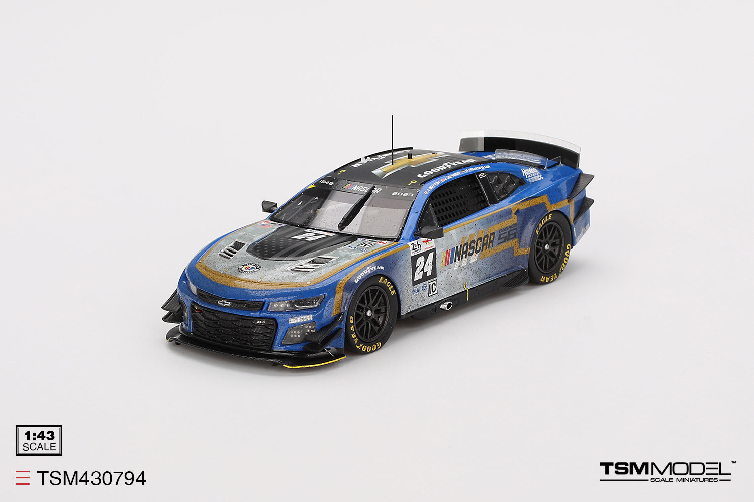 1:43 2023 Le Mans 24Hr -- (Weathered) Chevrolet Camaro ZL1 NASCAR -- T