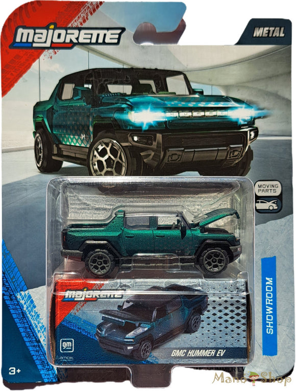 1:64 GMC Hummer EV -- Green -- Majorette: Showroom Deluxe
