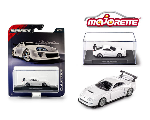 (Pre-Order) 1:64 1995 Toyota Supra -- White -- Majorette: Collection Deluxe