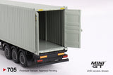 1:64 Mercedes-Benz Actros w/40' Container -- UPS Europe -- Mini GT Truck