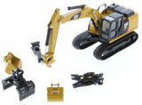 1:64 CAT 320F L Tracked Excavator w/Work Tools -- Diecast Masters Caterpillar