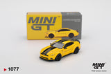 1:64 Ford Mustang LB-WORKS -- Triple Yellow w/Black Stripes -- Mini GT MGT01077