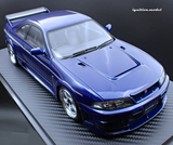 (Pre-Order) 1:18 NISMO 400R (BCNR33) -- Deep Marine Blue -- Ignition Model IG3655