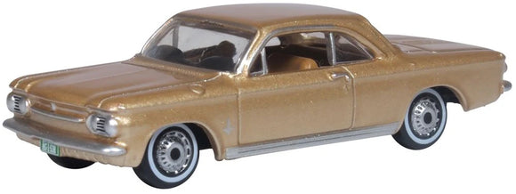 1:87 (HO) Chevrolet Corvair Coupe 1963 -- Saddle Tan -- Oxford 87CH63003