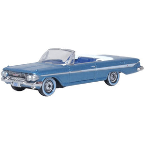 1:87 (HO) Chevrolet Impala 1961 -- Jewel Blue & White -- Oxford 87CI61006