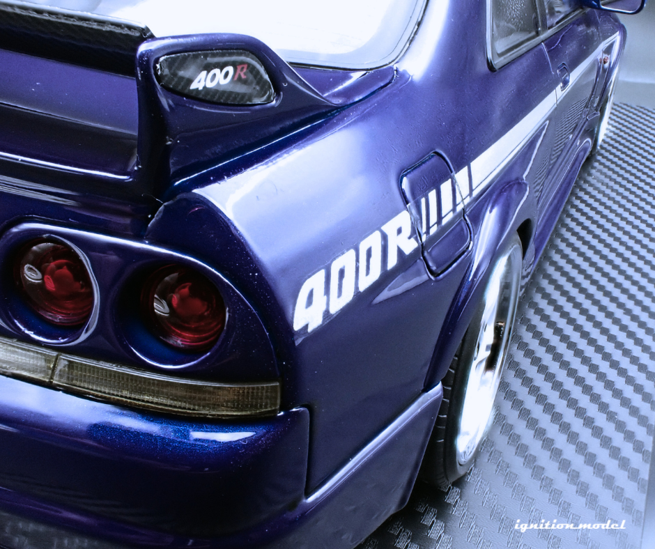 1:18 NISMO 400R - Nissan Skyline R33 GTR -- Deep Marine Blue -- Igniti