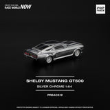1:64 Shelby Mustang GT500 -- Silver Chrome -- Pop Race Ford