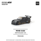 (Pre-Order) 1:64 RWB 930 (Porsche 911) -- "Stella Artois" Matte Black -- Pop Race
