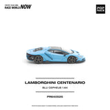 (Pre-Order) 1:64 Lamborghini Centenario -- Blu Cepheus (Blue) -- Pop Race