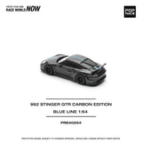 1:64 Porsche 991 (992) Stinger GTR Carbon Edition -- Blue Line -- Pop Race