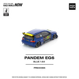 (Pre-Order) 1:64 Honda Civic EG6 Pandem -- Sunoco Blue/Yellow -- Pop Race