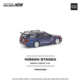 (Pre-Order) 1:64 Nissan Stagea w/R34 GTR Skyline Front -- Magic Purple -- Pop Race