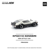 (Pre-Order) 1:64 Nissan Skyline GT-R (KPGC110) Kenmeri -- V8 Drift Car Police -- Pop Race