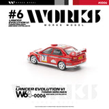 (Pre-Order) 1:64 2001 Catalunya Rally -- Tommi Makinen -- #7 Mitsubishi Lancer Evo VI -- Works Model