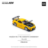 1:64 Mazda RX-7 (FD3S) RE-AMEMIYA Widebody -- Yellow -- Pop Race