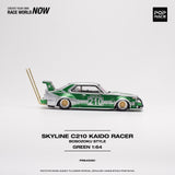 1:64 Nissan Skyline C210 - Bosozoku Style -- #210 Green/Silver -- Pop Race
