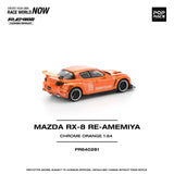 (Pre-Order) 1:64 Mazda RX-8 RE-AMEMIYA -- Chrome Orange -- Pop Race