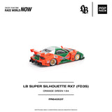 (Pre-Order) 1:64 Mazda RX7 (FD3S) LB-Super Silhouette -- #55 Orange/Green 787B Tribute -- Pop Race