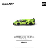(Pre-Order) 1:64 Lamborghini Veneno -- Verde Ithaca (Green) -- Pop Race