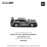1:64 Mazda RX-7 (FD3S) RE-AMEMIYA Widebody -- Gun Metal Grey -- Pop Race