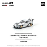 (Pre-Order) 1:64 Toyota Supra A90 Darwin Pro 66G WBK -- Silver Chrome -- Pop Race