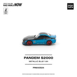 (Pre-Order) 1:64 Honda S2000 PANDEM -- Metallic Blue -- Pop Race