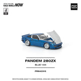 (Pre-Order) 1:64 Datsun 280ZX PANDEM -- Blue / Silver -- Pop Race