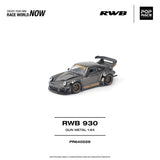 (Pre-Order) 1:64 RWB 930 (Porsche 911) -- "Stella Artois" Gun Metal -- Pop Race