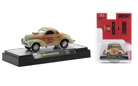 1:64 1941 Willys Coupe Gasser -- B&M Shifters -- M2 Machines