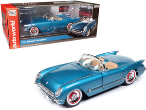 1:18 1954 Chevrolet Corvette Convertible -- Pennant Blue -- American Muscle