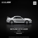 1:64 Nissan R33 Skyline GTR NISMO 400R -- White -- Pop Race