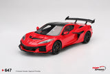 1:18 Chevrolet Corvette C8 ZR1 -- Torch Red -- TopSpeed Model TS0647