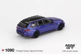 1:64 BMW M3 (G81) Competition Touring -- Portimao Blue Metallic -- Mini GT MGT01090