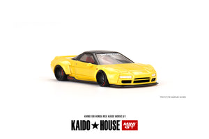 1:64 Honda NSX Kaido WORKS V1 Yellow -- KaidoHouse x Mini GT KHMG108