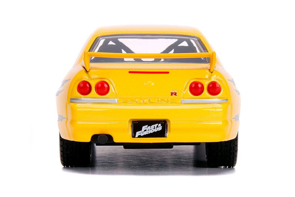 Leon R33 Livery 1:32 Leon's Nissan Skyline R33 GTR -- Yellow -- Fast & Furious JADA