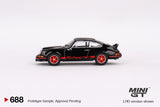 1:64 Porsche 911 Carrera RS 2.7 -- Black / Red -- Mini GT