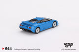 1:64 Bugatti EB110 GT -- Blu Bugatti (Blue) -- Mini GT