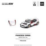 (Pre-Order) 1:64 Toyota GR86 PANDEM -- MOONTECH White -- Pop Race
