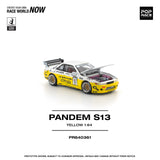 (Pre-Order) 1:64 Nissan Silvia S13 PANDEM -- 2020 D1 LIghts Yellow/White -- Pop Race